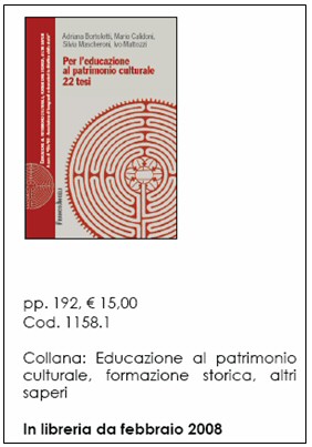 Per l'educazione al patrimonio culturale 22 tesi